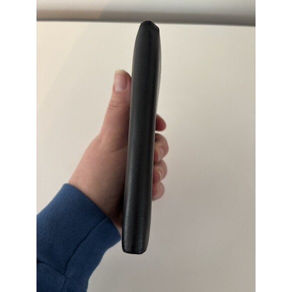 PRADA large saffiano leather wallet Black Triangle Authenticity Card - Picture 7 of 16